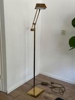 Goudkleurige staande lamp met dimmer – vintage look, Ophalen, Gebruikt, Goudkleurig vintage, Metaal