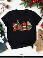 Nieuw zwart kerst shirt mt. 52, Ophalen of Verzenden, Zo goed als nieuw, Zwart, Shirt of Top