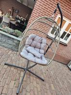 Hangstoel ei beige, Ophalen, Gebruikt, Met standaard, Eenpersoons