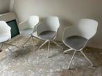 Vier eetkamerstoelen, Ophalen, Kunststof, Wit, Zo goed als nieuw