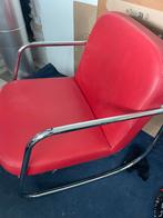 Mooie leren retro stoel, Ophalen, Gebruikt, Leer, Eén