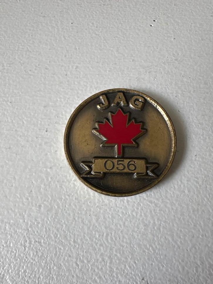 Canadese JAG Challenge Coin, Verzamelen, Militaria | Algemeen, Overige soorten, Overige typen, Amerika, Ophalen of Verzenden