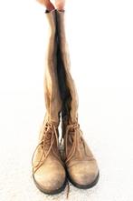 Mooie Suede Bronx Veterlaarzen -s11 (Maat 38) € 55,-, Kleding | Dames, Schoenen, Hoge laarzen, Bronx, Overige kleuren, Ophalen of Verzenden