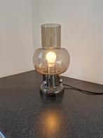 Vintage tafellamp design chroom space age rookglas, Huis en Inrichting, Ophalen of Verzenden, Zo goed als nieuw, Minder dan 50 cm