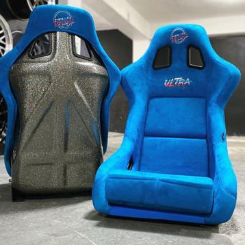 NRG Prisma Ultra Alcantara Blauw Kuipstoel Sportstoel beschikbaar voor biedingen