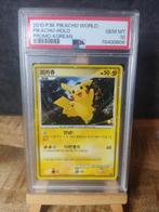 Pokemon Pikachu holo world promo Korean psa 10, Ophalen of Verzenden, Zo goed als nieuw, Losse kaart, Foil