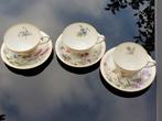 Theekopjes & Koffiekopje met Bloemen, Huis en Inrichting, Keuken | Servies, Gebruikt, Ophalen of Verzenden, Overige stijlen, Kop(pen) en/of Schotel(s)