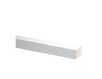 Plint recht wit 60x 7,3 mm, voor pvc, lengte 200cm 5 stuks, Doe-het-zelf en Verbouw, Plinten en Afwerking, Ophalen, Nieuw, Mdf