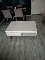 Moderne salontafel met lade, Huis en Inrichting, Gebruikt, 100 tot 150 cm, Rechthoekig, 50 tot 75 cm