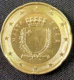 planchet error 20 eurocent Malta 2008 F AU, Ophalen of Verzenden, Malta, 20 cent, Losse munt