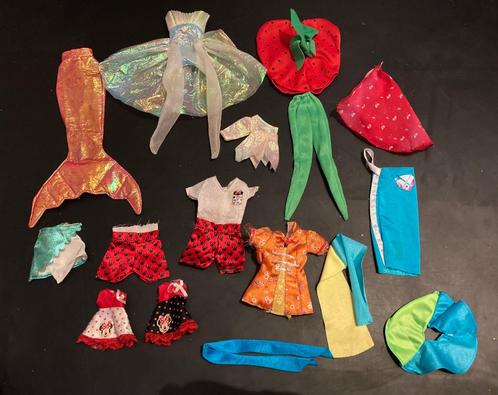 Vintage verkleedkleren Barbie Fleur Sindy zeemeermin kostuum, Verzamelen, Poppen, Gebruikt, Kleertjes, Ophalen of Verzenden