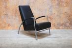 ZGANieuw! zwarte leren Harvink de Club design fauteuil, Harvink, Harvink, Design, 75 tot 100 cm