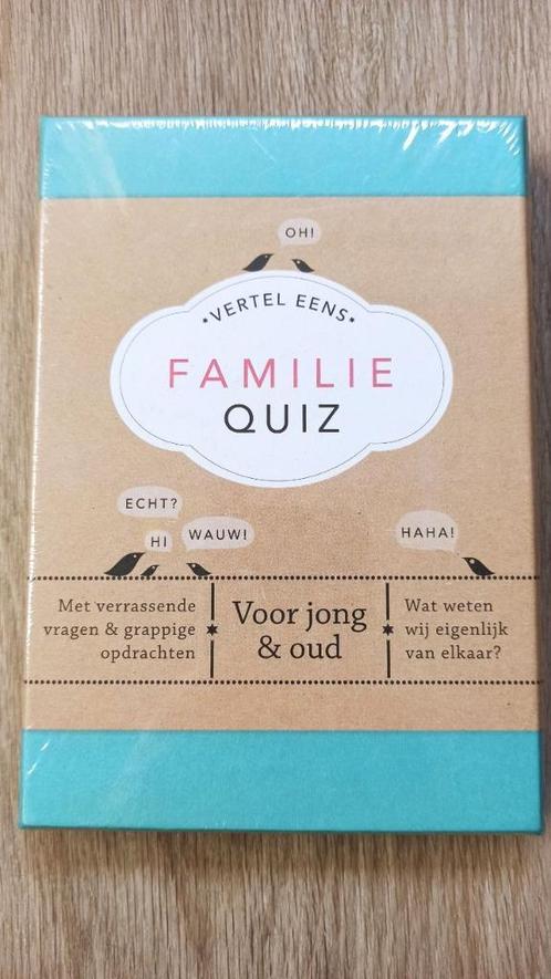 Elma van Vliet - Vertel eens - Familie Quiz, Hobby en Vrije tijd, Gezelschapsspellen | Kaartspellen, Nieuw, Ophalen of Verzenden