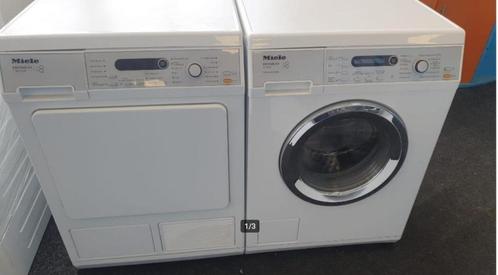 Setje wasmachine + warmtepompdroger 8kg, Witgoed en Apparatuur, Wasmachines, Gebruikt, Voorlader, 8 tot 10 kg, 1200 tot 1600 toeren