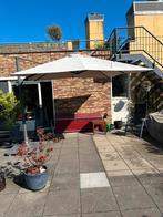 Grote zweefparasol 3 x 3 m met 120 kg verrijdbare voet, Tuin en Terras, Parasols, Ophalen, Gebruikt, Kantelbaar, Zweefparasol