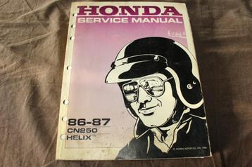 Honda CN250 Helix 1986 1992 scooter service manual beschikbaar voor biedingen