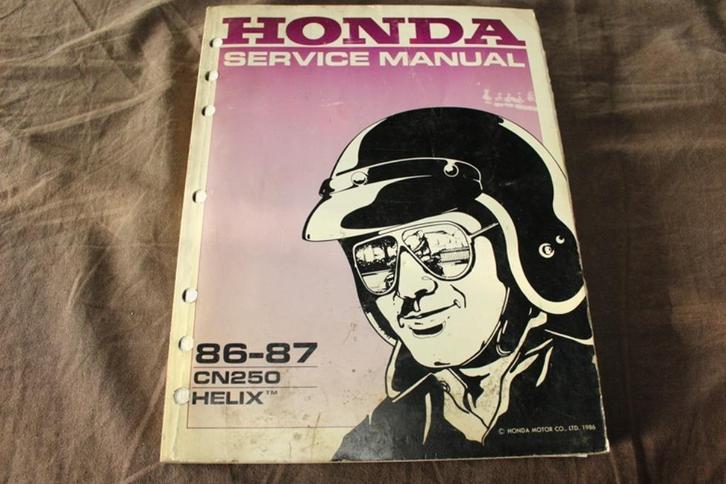 Honda CN250 Helix 1986 1992 scooter service manual, Motoren, Handleidingen en Instructieboekjes, Honda, Ophalen of Verzenden