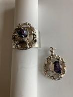 Erik Dennung  verzilverde Armband & Hanger - Amathist, Gebruikt, Paars, Ophalen of Verzenden, Met edelsteen