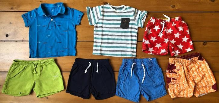 Kleding pakket voor jongens -shirt polo korte broek- maat 86, Kinderen en Baby's, Babykleding | Baby-kledingpakketten, Gebruikt