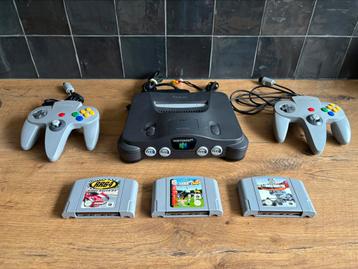  Nintendo 64 Bundel – 2 Controllers + 3 Games beschikbaar voor biedingen