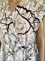 J331 Nieuw: Cop.Copine maat L=42 jurk jurkje wit/zwart, Kleding | Dames, Wit, Maat 42/44 (L), Nieuw, Ophalen of Verzenden