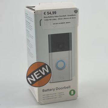 Ring Battery Video Doorbell - Draadloos - 1440p HD-video - Z beschikbaar voor biedingen