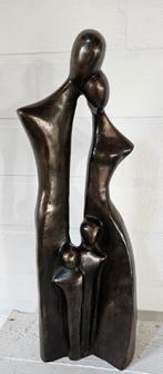 bronzen beeld / FAMILIE met 1 KIND / 2 KINDEREN, Antiek en Kunst, Ophalen of Verzenden