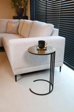 Luxe Bijzettafel Goud/Zwart metaal, Nieuw, Ophalen of Verzenden, X, X