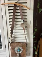 Ganesh leren schoudertas, Ophalen of Verzenden, Zo goed als nieuw, Bruin