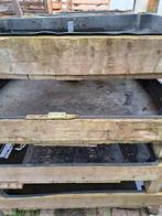 4 kweektafels geïmpregneerd hout met plastic bak, Tuin en Terras, Ophalen, Gebruikt, Minder dan 30 cm, 100 cm of meer