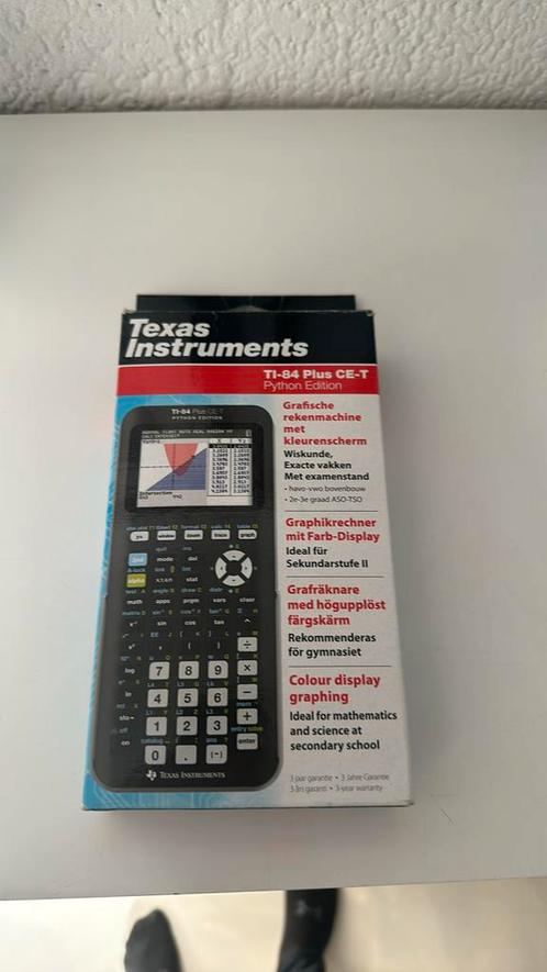 Texas Instruments TI-84 Plus CE-T Python Edition, Diversen, Rekenmachines, Zo goed als nieuw, Grafische rekenmachine, Ophalen of Verzenden