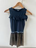 Blauw met gouden jurk Like Flo maat 134!, Meisje, Ophalen of Verzenden, Zo goed als nieuw, Jurk of Rok