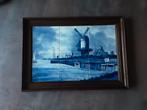 Prachtig Delfs Blauw tegeltableau 100% handgeschilderd, Ophalen of Verzenden