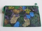 vintage paolo mancini toilettas groen botanisch, Sieraden, Tassen en Uiterlijk, Ophalen of Verzenden, Nieuw, Groen, Dame