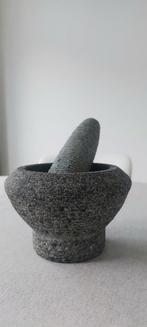 Granieten vijzel – robuust (diameter ca. 15 cm | 10 cm.hoog), Ophalen of Verzenden, Gebruikt
