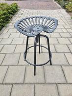 Vintage Tractor pan zitting barkruk .., Ophalen, 60 tot 90 cm, Nieuw, In hoogte verstelbaar