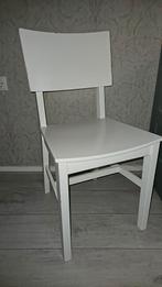 Wit houten ikea stoelen. 2 stuks!, Ophalen, Gebruikt, Wit, Twee