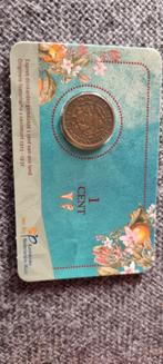 1 Cent 1930 Wilhelmina coincard, Ophalen of Verzenden, Koningin Wilhelmina, 1 cent, Losse munt