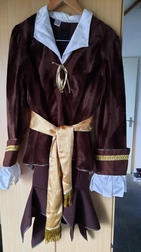 Carnaval - piratenpak, bruin, maat 40, Kleding | Dames, Ophalen of Verzenden, Maat 38/40 (M), Carnaval