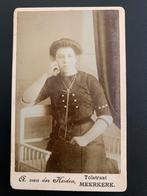 cdv carte de visite dame Meerkerk Avan der Heiden foto, Verzenden, Voor 1940, Zo goed als nieuw, Foto