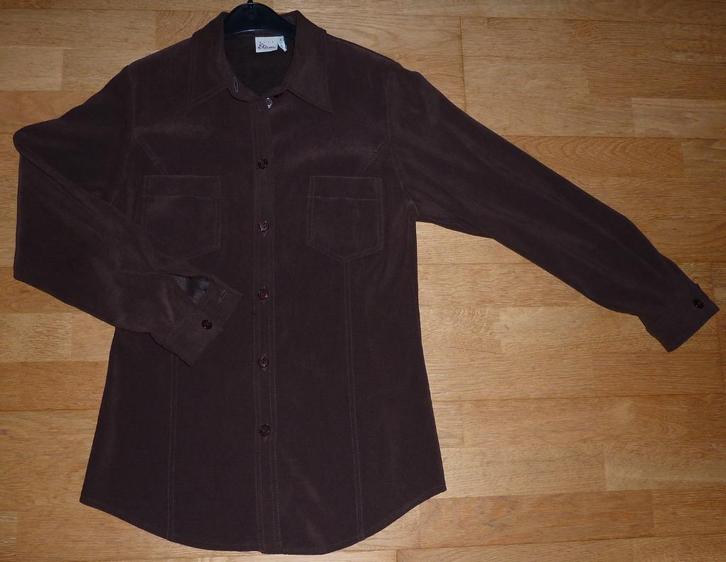 Bruine blouse, Kleding | Dames, Blouses en Tunieken, Nieuw, Maat 36 (S), Bruin, Ophalen of Verzenden