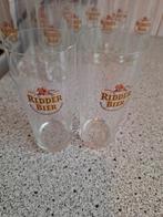 Vintage bierglazen van de Ridderbrouwerij., Ophalen of Verzenden, Zo goed als nieuw, Glas of Glazen, Overige merken