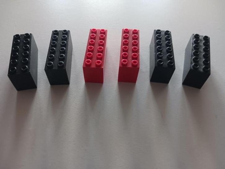 t.k.lego trein/ kraangewicht baksteen 2x6x2, Kinderen en Baby's, Speelgoed | Duplo en Lego, Gebruikt, Lego, Ophalen of Verzenden