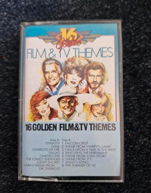 Cassettebandje 16 Golden Film&Tv Themes, Cd's en Dvd's, Cassettebandjes, Zo goed als nieuw, Origineel, 1 bandje, Ophalen of Verzenden