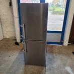 Jonge liebherr koelvriescombinatie no frost rvs look, 200 liter of meer, Zo goed als nieuw, 45 tot 60 cm, Liebherr