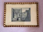 Gevangenpoort te ‘s-Gravenhage, Antiek en Kunst, Kunst | Etsen en Gravures, Ophalen of Verzenden