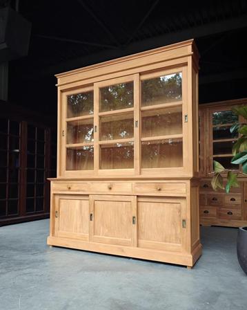 Stoere Buffetkast | Teak Servieskast | schuifdeuren #2181 beschikbaar voor biedingen
