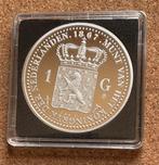 Penning / Replica - Nederland 1 Gulden 1867, Ophalen of Verzenden, Overige materialen, Nederland