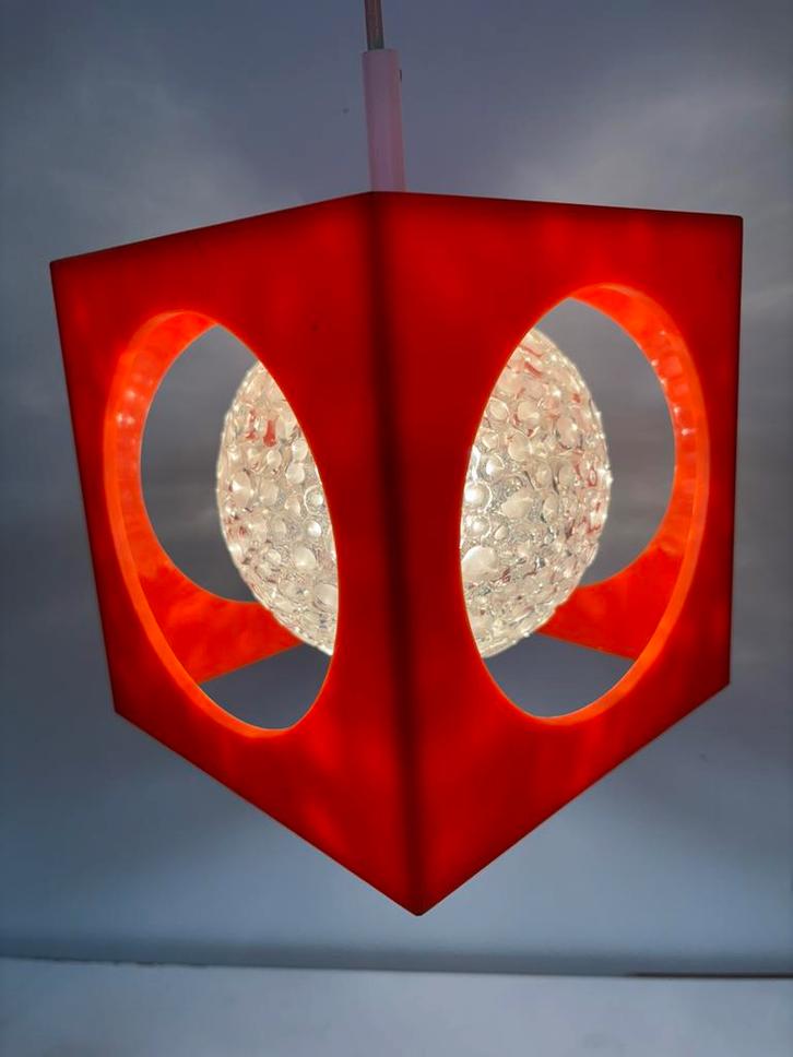 Space age  plafondlamp jaren 70 hanglamp Richard Essig, Huis en Inrichting, Lampen | Hanglampen, Zo goed als nieuw, Ophalen of Verzenden