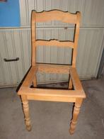 Houten stoel om zelf te (laten) matten of te bekleden antiek, Ophalen, Bruin, Zo goed als nieuw, Eén